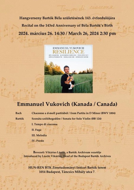 Vukovich programme Budapest 26 March 2024 Medium